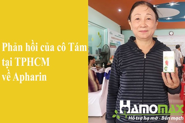 Phản hồi của cô Tám tại TPHCM về sản phẩm Apharin