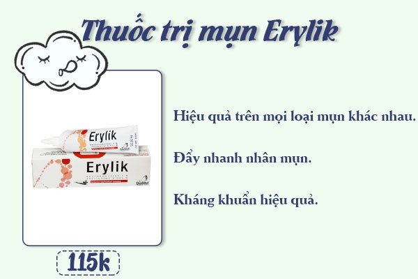 Thuốc trị mụn Erylik.