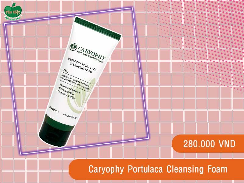 Sữa rửa mặt Caryophy Portulaca Cleansing Foam