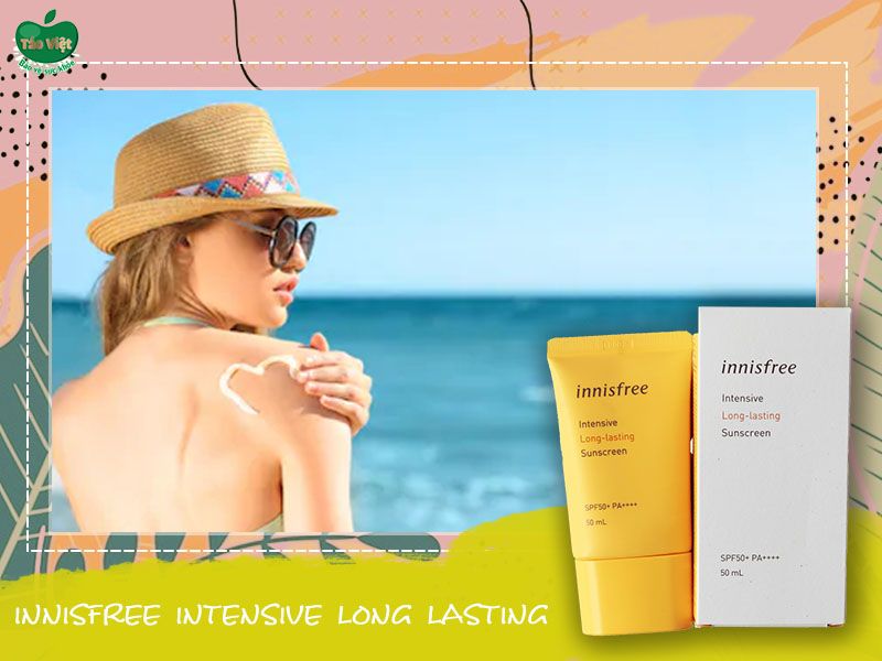 Kem chống nắng Innisfree Intensive Long Lasting giúp bảo vệ làn da nhiều giờ ngoài nắng