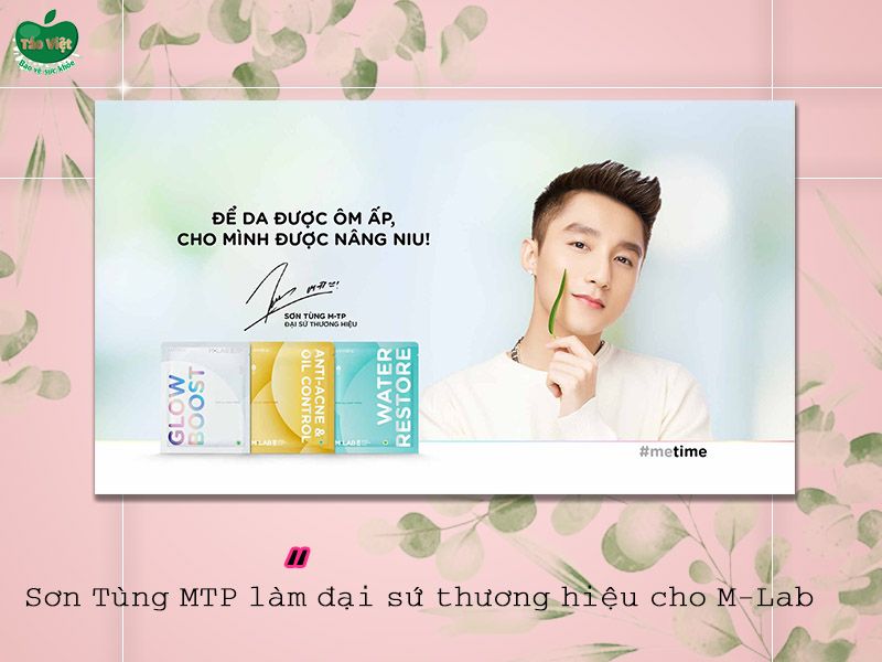 Ca sĩ Sơn Tùng MTP là đại sứ thương hiệu của M-Lab Derma Bamboo Mask