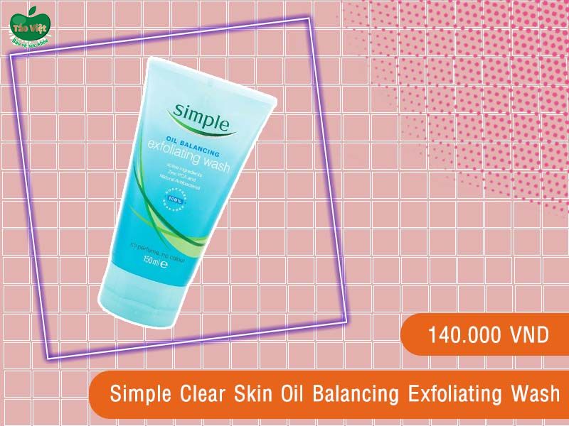 Simple Clear Skin Oil Balancing Exfoliating Wash