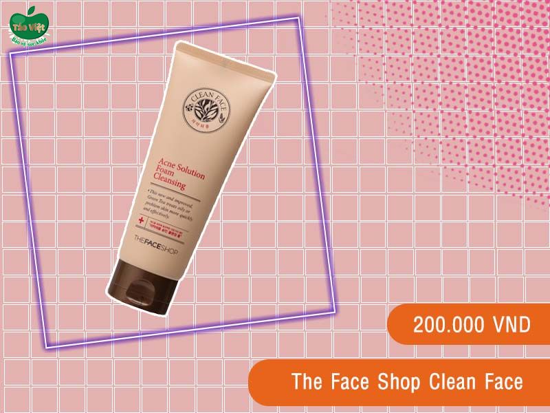 Sữa rửa mặt cho da mụn The Face Shop Clean Face