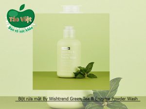 Bột rửa mặt trà xanh By Wishtrend Green Tea & Enzyme Powder Wash