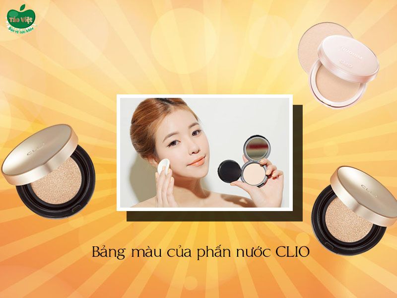 Bảng màu của phấn nước CLIO Stay Perfect Cover Cushion SPF 50+ PA++++