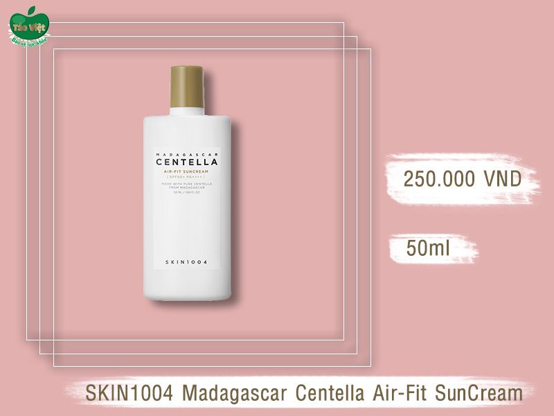 Thiết kế bao bì của SKIN1004 Madagascar Centella Air-Fit SunCream SPF50+ PA++++