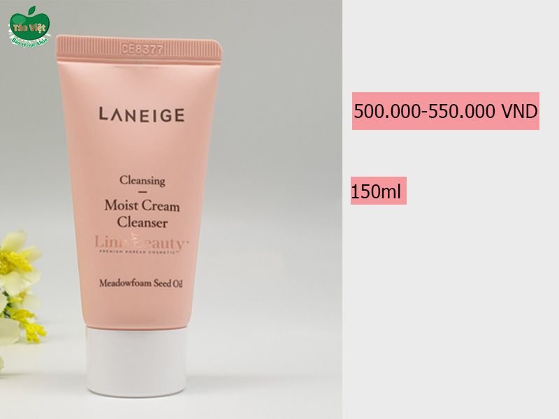 Giá bán của sữa rửa mặt Laneige Moist Cream Cleanser