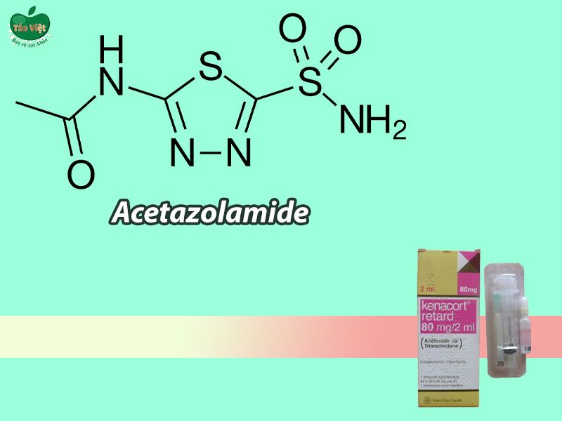 Kenacort Retard tương tác với thuốc Acetazolamid