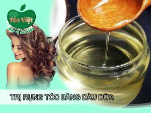 Trị rụng tóc bằng dầu dừa